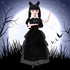 Girls Black Doll, 11.5 inch Girls Halloween Christmas Dolls, Soft Body & Black Hair, Black Dress & Accessories...