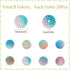 SUNNYCLUE 160Pcs Bubblegum Beads 12mm Berry Beads Acrylic Crystal Imitation Pearl Beaded Gradient Rondelle Spacer Large Loose Bead for Jewelry Mak...