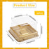 50 Set Gold bottom Clear cover plastic mini cake box,muffin box,moon cake box,mung bean cake snow Mei Niang box...