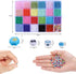AnutriON 12000pcs 3mm Tiny Color Glass Seed Beads for Bracelets Making Kit and Smile Face Charm Beads Letter Beads for Friendship Bracelets Jewelr...