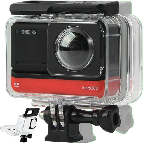 Waterproof Housing Case Compatible with Insta360 ONE RS 360 Underwater Diving Shell 60M Protective Shell...