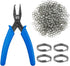 Jewelry Pliers and Split Jump Rings Kit lyfLux 500 PCS 6 mm Metal Split Jump Rings Double Loops with Jump Ring Opening Pliers for Jewelry Beading ...