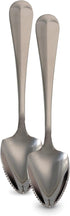 HIC Kitchen Grapefruit Dessert Spoons with Pointed Tip and Serrated Edge, Stainless Steel, Set of 2...