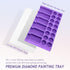 Diamond Painting Accessories Tray Organizer, Art Painting Beads Sorting Storage containers, Diamond Art Tools Kits for Glitter Rhinestones/5D Diam...
