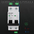 Miniature Circuit Breaker 120V/240V ac circuit breaker 2Pole 32Amp smart circuit breaker DIN Rail Mount for Marine power systems,solar photovoltai...