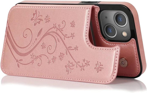 Asuwish Compatible with iPhone 15 6.1 inch Case with Tempered Glass Screen Protector and Card Holder Wallet Cover Stand Flip Leather Cell Accessor...