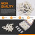 130Pcs Professional Plantation Shutter Repair Kit Includes 50Pcs Spring Loaded Shutter Pins and 80Pcs Tilt Rod Shutter Louvers Staples Shutter Pin...
