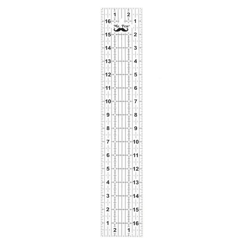 Mr. Pen- Sewing Ruler, 3 x17 Inch, Acrylic Ruler, Quilting Ruler, Cutting Ruler, Acrylic Ruler for Cutting Fabric, Rulers for Quilting and Sewing,...