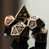 UDIXI 10mm Mini Metal DND Dice Set, 7-Die Small Metal Dice Portable Tiny Polyhedral RPG Dice for D&D Dungeons and Dragons Role Playing Games (Copp...