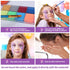 Face Painting Kit For Kids Party,32 Colors Professional Oil Face&Body Paint Kit with 10 Brushes 4 Reusable Face Stencils,2 Glitters and 2 Sponges ...
