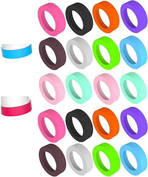 20PCS 65mm Protective Cup Mat Silicone Sleeve Heat-Resistant Water Bottle Holder Insulation Mat Non-Slip Cup Mug Coaster...