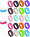 20PCS 65mm Protective Cup Mat Silicone Sleeve Heat-Resistant Water Bottle Holder Insulation Mat Non-Slip Cup Mug Coaster...