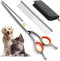 AIRY 7.5" Dog Grooming Scissors Cats Trimming Shears and steel comb set Professional Pets Scissor Kit for Left- and right-handed dual use Groomers...