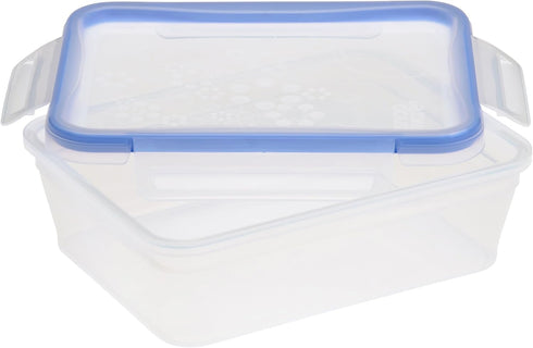 Snapware Total Solution 8.5-Cup Plastic Food Storage Container with Lid, 8.5-Cup Rectangular Meal Prep Container, Non-Toxic, BPA-Free Lid with 4 L...