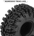 INJORA 1.0 Tires - S5 Swamp Claw Mud Terrain Tires for TRX4M AX24 SCX24 FCX24 1/18 1/24 RC Crawler Car,64 * 24mm,T1019...