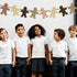 50 Pieces Paper Cutouts for Crafts Multicultural People Shape Creative Cutouts for Children to Design and Decorate, Kids' Craft Group for School, ...