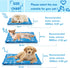 Dog Cooling Mat Pet Cooling Chill Pad Cool Blanket Water Injection Durable Cooling Dog Bed Mats for Extra Large Dogs Cats for Kennels Crates Beds ...