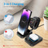 Criacr 3 in 1 Foldable Wireless Charger, Travel Magsafe Charger 3 in 1 Charging Station for Multple Devices for iPhone 15/14/13/12 Series, AirPods...