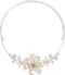 AeraVida Gradual Flower Cultured Freshwater Pearls and Mother of Pearl Cluster Choker Wrap Handmade Necklace...