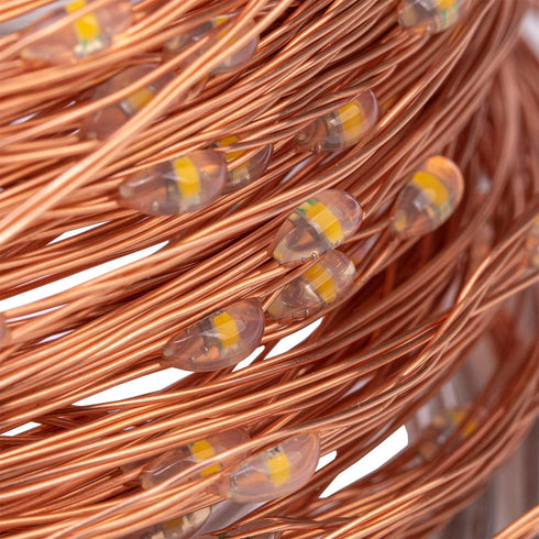AWQ 200 LED 66 FT Copper Wire String Lights 8 Modes LED Fairy String Lights USB Powered with Remote Control for Christmas Tree Wedding Party Home ...