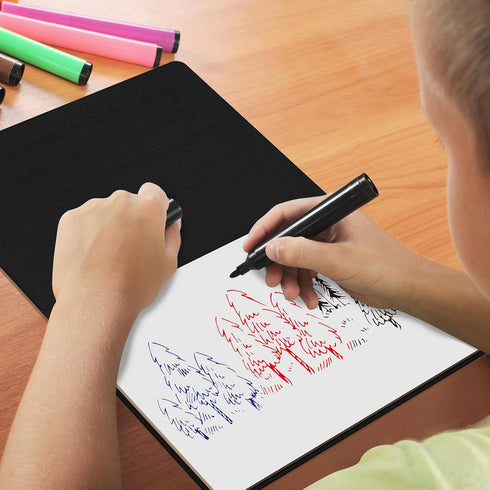 Portable Small White Board,Reusable Dry Erase Board with Stand,Desktop Whiteboard for Office Meeting Bussiness Home 9" x 6" with marker, wipe clot...