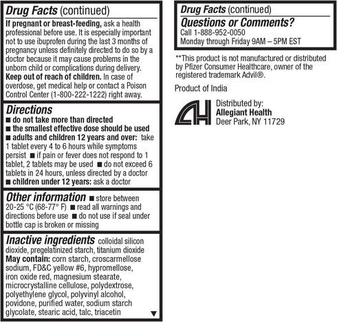HealthA2Z® Ibuprofen 200mg | Pain Relief | Body Aches | Headache | Arthritis | Cramps | Back Pain | Fever Reducer… (30 Counts (Pack of 3))...