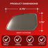 Utopicar Convex Blind Spot Mirrors 2 Pack - OEM Car Side Mirror Blindspot Eliminator Automotive Exterior Accessories - Adjustable Blind Spot Mirro...