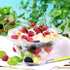 TOFLEN 8 oz Dessert Cups with Spoons, 50 Pack Clear Plastic Small Party Serving Bowls for Sundae, Parfait, Fruit, Strawberry Shortcake, Disposable...