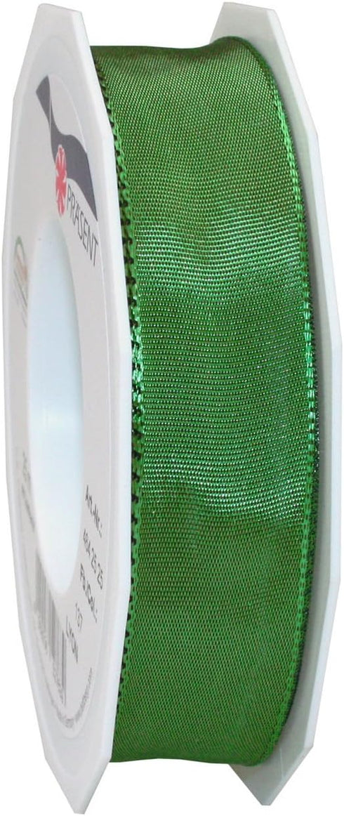 Morex Ribbon French Wired Lyon Ribbon, 1-Inch by 27-Yard Spool, Evergreen (46425/25-137)...