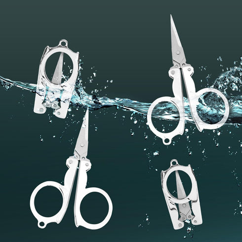 Folding Scissors Travel Scissors Pocket Scissors Small Foldable Scissors Perfect For Family Travel Craft Camping Outdoor (4 Pcs)*...