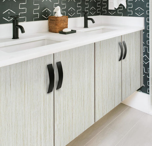 Guvana Glossy Wood Tuxtured Contact Paper Glossy Self Adhesive Film for Countertop Covering Removable Contact Paper Wood Look Peel and Stick Wallp...