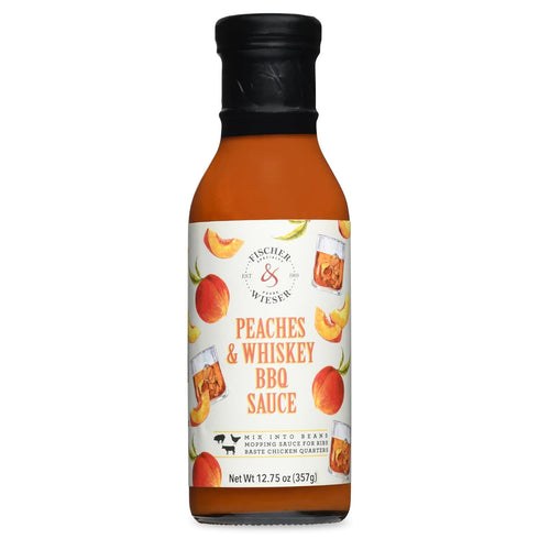 Fischer & Wieser Peaches & Whiskey BBQ Sauce, 12.75 Oz., Pack Of 2...