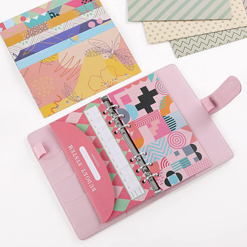 12pcs Cash Envelopes for Budgeting for A6 Budget Binder, 6-Holes Money Organizer for Cash for Cash Stuffing Envelopes...