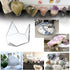 Hipiwe 5 Packs Acrylic Triangle Display Holder - Display Easel Stands for Geodes Rock Mineral Agate Fossil Coral, Clear Plastic Display Stands for...