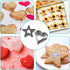 10Pcs Cookie Cutters Set Stainless Steel Biscuit Cutter Love Heart Shape and Star Shape Baking Vegetable Donuts Shape Cutters...
