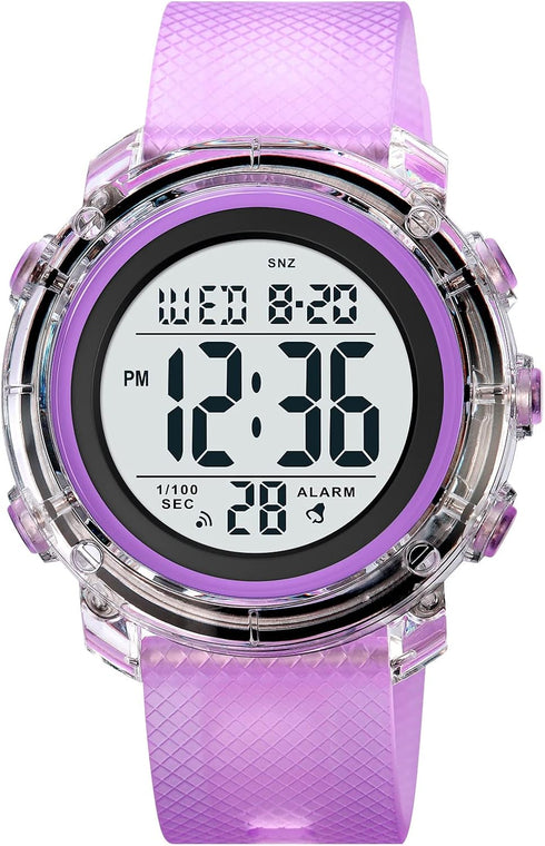 Gosasa Outdoor Sport Women Watches Fashion Ladies Casual Watch Calendar Week Display Alarm Waterproof Rubber Strap LED Digital Watch...