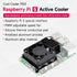 Yahboom Cooler for Raspberry Pi 5,with PWM Cooling Fan Aluminum Heatsink for Pi5?Insulation Silicone Thermal Pad Cool Cooler Pi50 Cool Down Quickl...