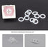 SING F LTD 500PCS Silicone O-Rings Compatible with Cherry MX Switch Keyboards Mechanical Keyboard Key Silencers Keyboard Sound Dampeners Transpare...