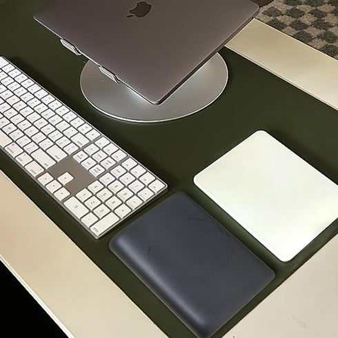 HONKID Low Profile Mouse Wrist Rest for Slim Mouse Wrist Pad for Magic Trackpad, Made of Cool Gel and Non-Slip Rubber Base, Easy Typing and Reliev...