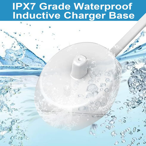 Charger for Oral B Braun Electric Toothbrush iO Series 3 4 5 6, Pro 1000/3000/5000/7000/7500/Genius, Replacement 3757 Charger Base, Waterproof Ind...