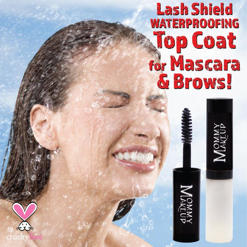 Lash Shield Waterproofing Top Coat for Mascara & Brows, Waterproof, Tear-proof, Smudge-proof Mascara Fixer That Lasts All Day, Clear Waterproof Ma...