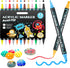 12 Colours Acrylic Paint Pens Markers, Dual Tip Premium Paint Markers for Rocks, Wood, Stone, Canvas, Glass, Ceramic Surfaces, Acrylic Markers for...