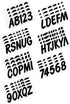 Hardline Products Series 400 Factory Matched 3-Inch Boat & PWC Registration Number Kit, Solid Black - BLK400EC...