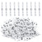 150 Pcs Solder Seal Wire Connectors 26-24 AWG White Heat Shrink Butt Connectors, Waterproof Insulated Electrical Splice Wire Terminals for Boat Tr...