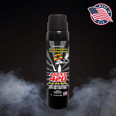 Agent 420-3.5 oz Odor Destroying Spray for Eliminating Unwanted Odors in Your House, Car or Apartment, Freshen Up The Crib (Black Glacier)...