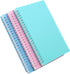 Yansanido Spiral Notebook, 6 Pcs A5 Thick Plastic Hardcover 8mm Ruled 6 Color 80 Sheets -160 Pages Journals for Study and Notes (6 colors, A5 5.7"...