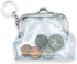 Holographic Coin Purse, Kiss-lock Clasp Iridescent Jelly Wallet (Transparent (2 Pack))...