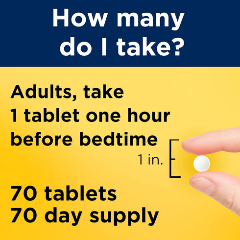 Nature Made Melatonin 10mg Maximum Strength Tablets, 100% Drug Free Sleep Aid for Adults, 70 Count, 70 Day Supply...