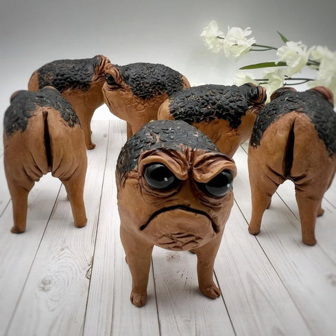 Grumpy Frog Toad Statue Ugly Angry Outdoor Garden Yard Frog Decor Statue Fun Novelty Home Office Frog Decor Sculpture Unique Gift...