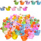 100 Pcs Luminous Mini Resin Ducks Tiny Glow in The Dark Duck Micro Garden Landscape Potted Plants Decoration Aquarium Dollhouse Ornament for Famil...